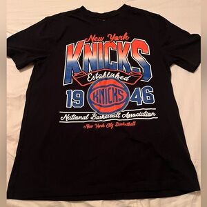 Ultra Game NBA Official T-Shirt - Unisex, New York Knicks, Black